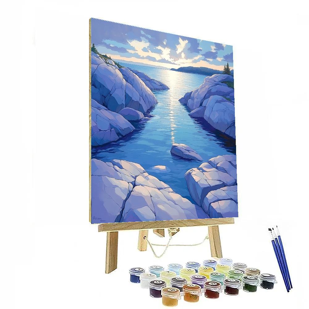 Franklin Carmichael Inspired Crystal Evening On The Canadian Shield Paint by numbers art