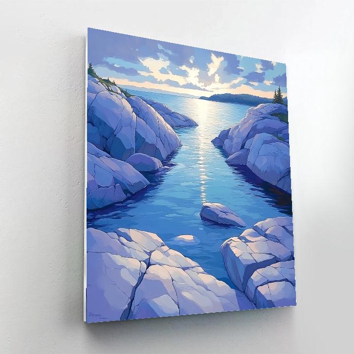 Franklin Carmichael Inspired Crystal Evening On The Canadian Shield Paint by numbers art