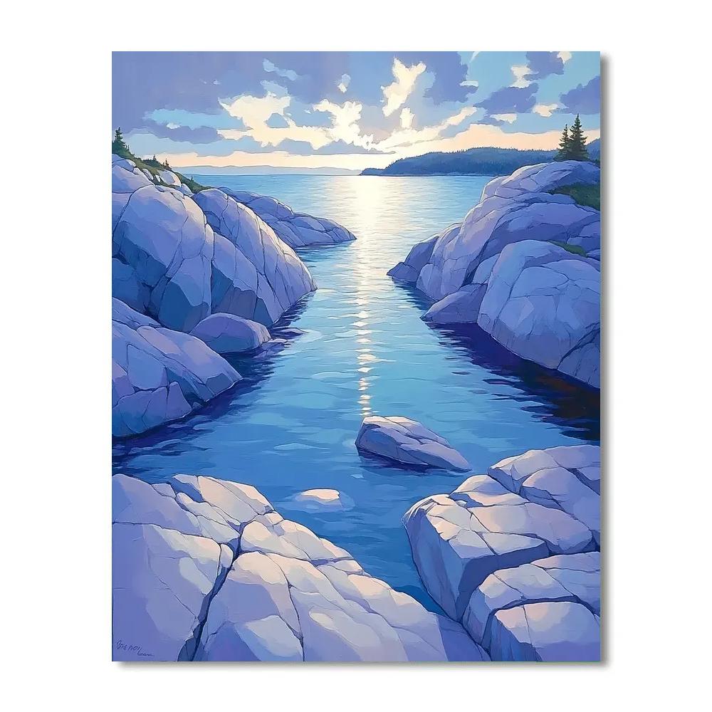 Franklin Carmichael Inspired Crystal Evening On The Canadian Shield Paint by numbers art