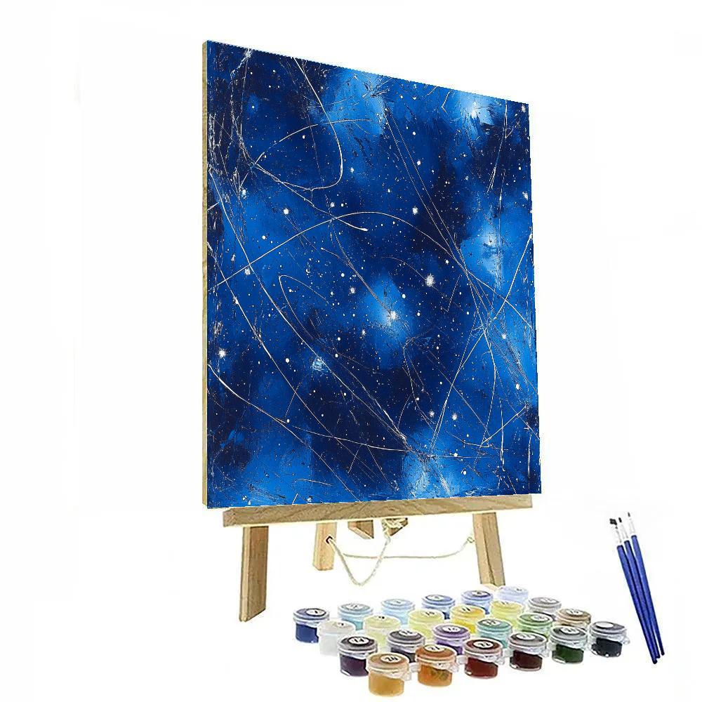 Jackson Pollock Inspired Celestial Drip Symphony Painting by numbers kit