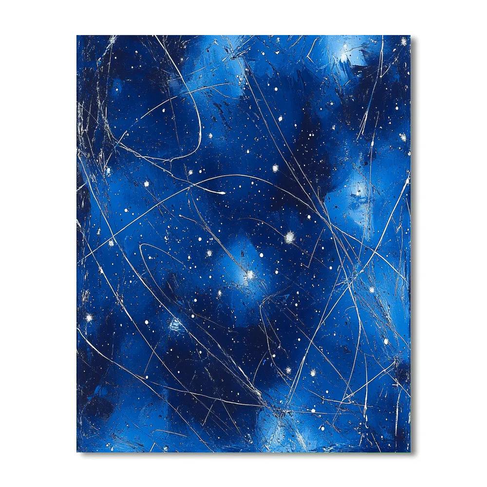 Jackson Pollock Inspired Celestial Drip Symphony Painting by numbers kit