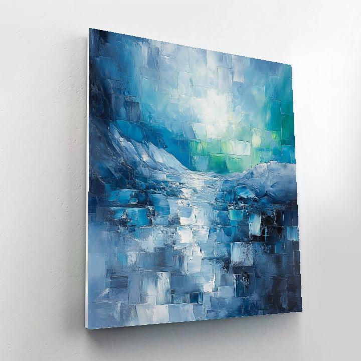 Jean-Paul Riopelle Inspired Lunar Ice Mosaic Painting by numbers kit