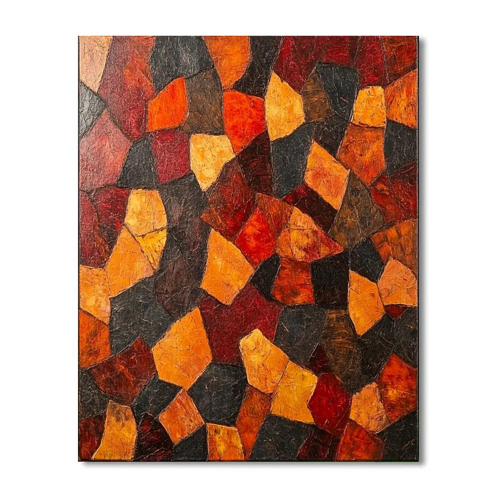 Jean-Paul Riopelle Inspired Ember Forest Harmony Paint by numbers art
