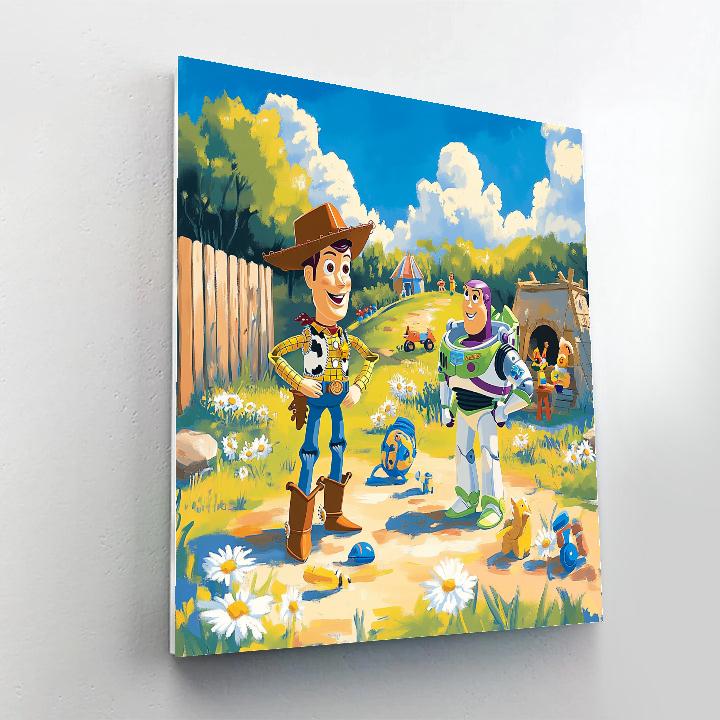 Woody And Buzz Backyard Rescue Paint by numbers kits