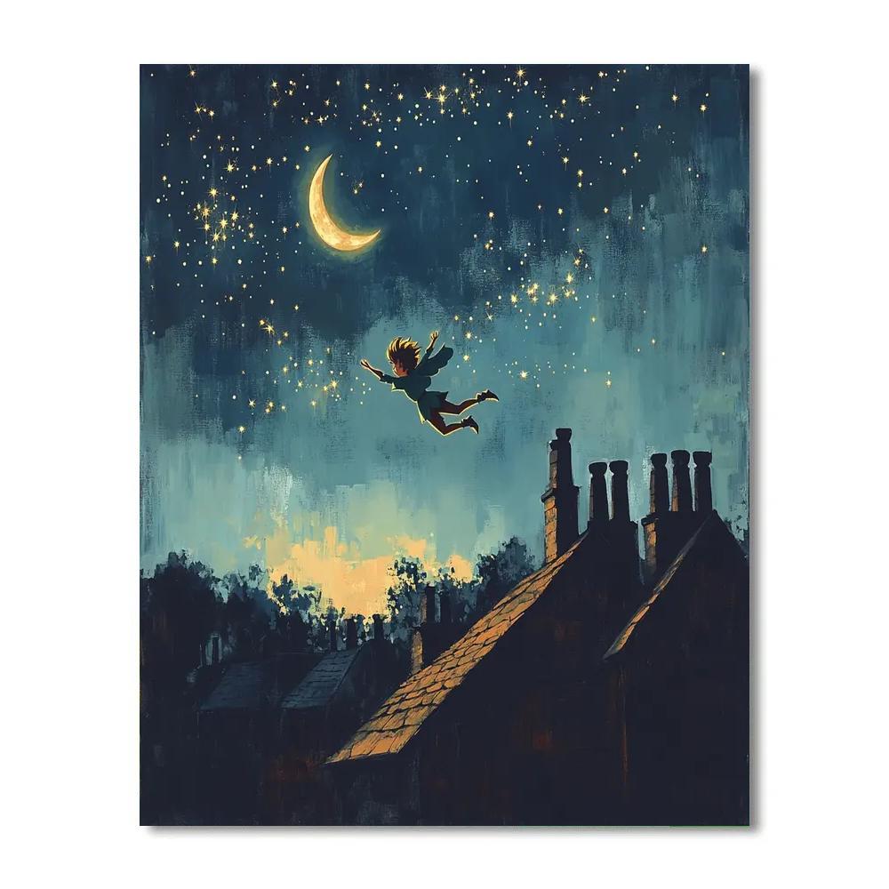 Peter Pan Sky Flight painting number kit