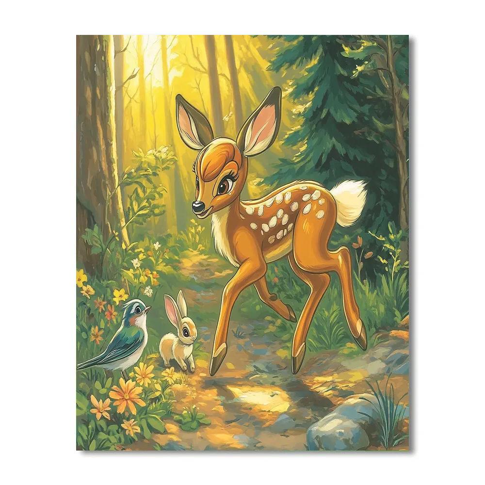 Bambi Forest Friends Numbered painting kits