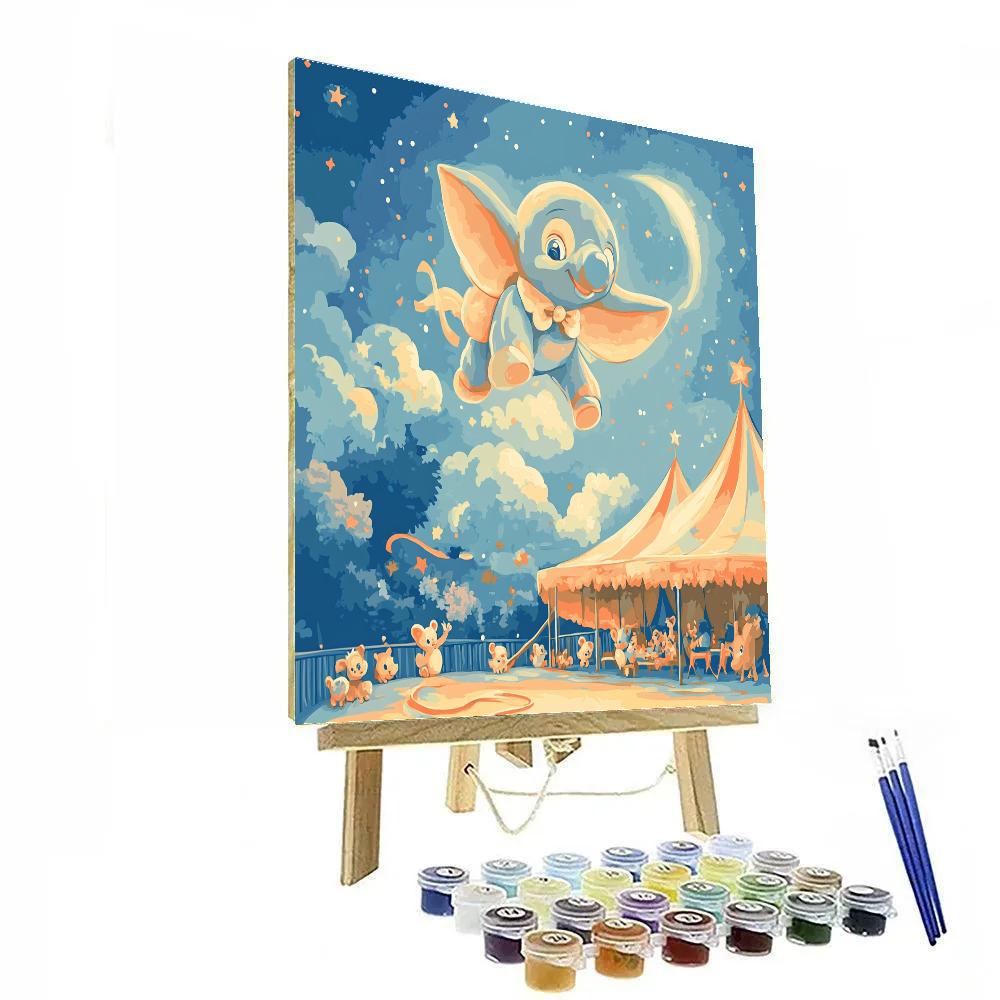 Dumbo Moonlit Flight Painting by numbers kit