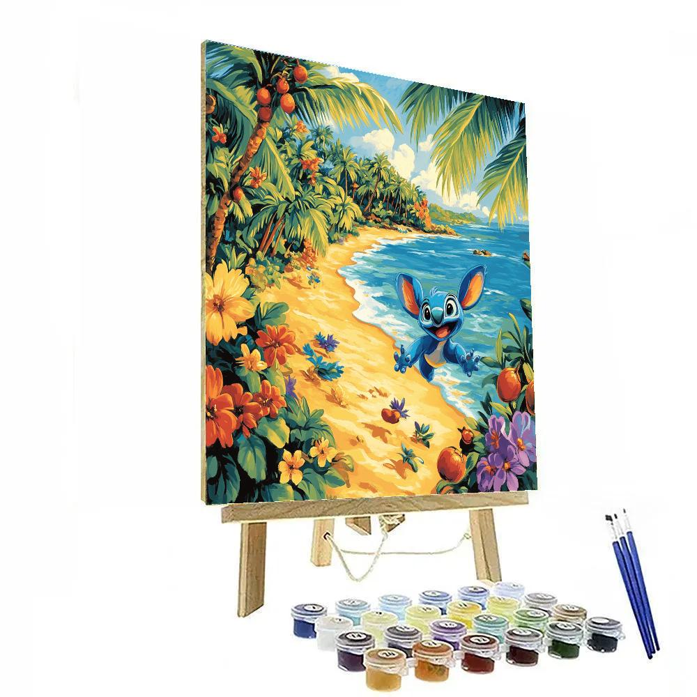 Stitch’s Tropical Adventure Numbered painting kits