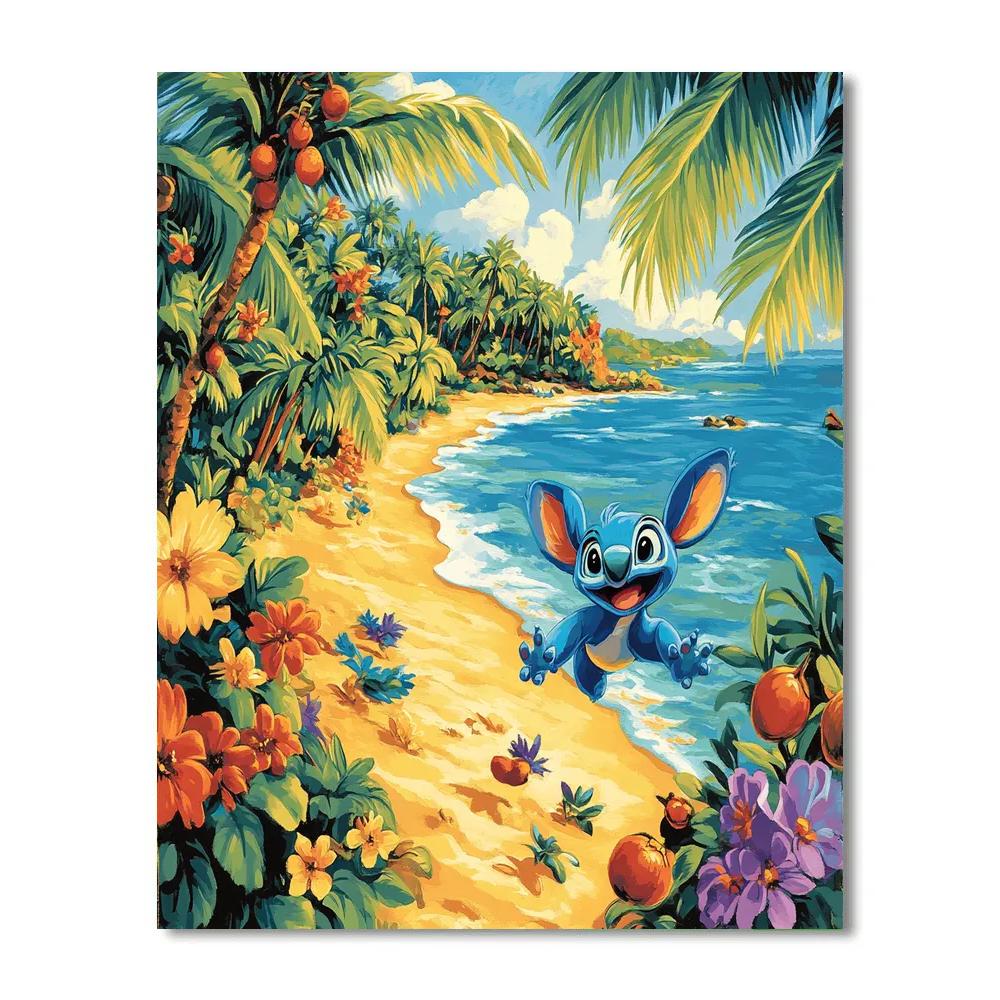 Stitch’s Tropical Adventure Numbered painting kits
