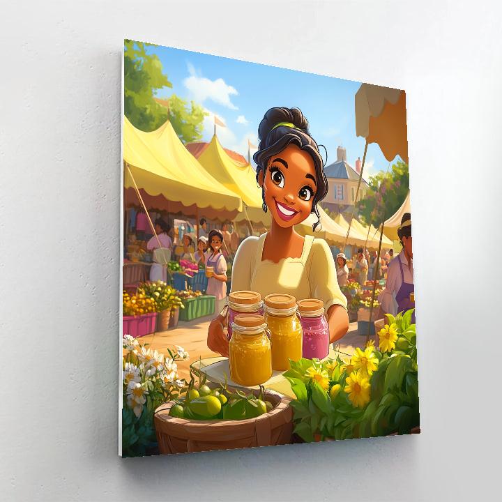 Tiana’s Festive Market Day Paint by numbers kits