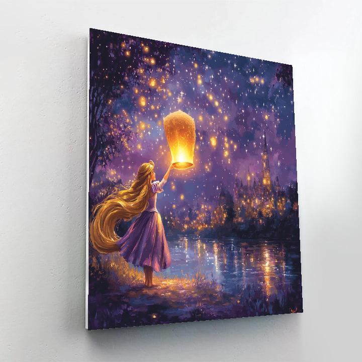 Rapunzel’s Lantern Festival Night Number painting