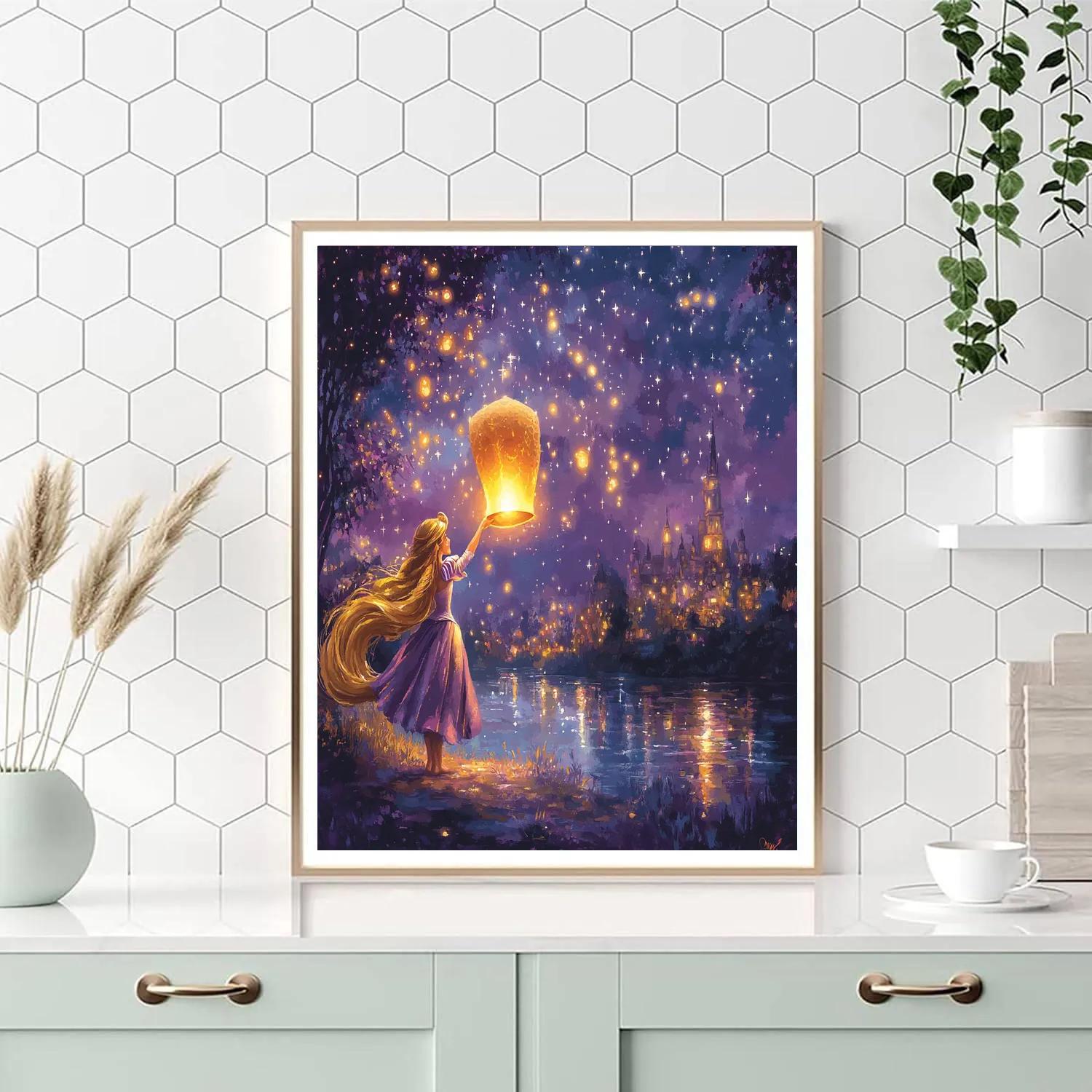Rapunzel’s Lantern Festival Night Number painting