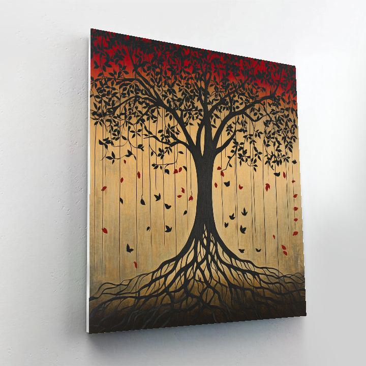 Nandalal Bose Inspired Rhythms Of The Banyan Numbered painting kits