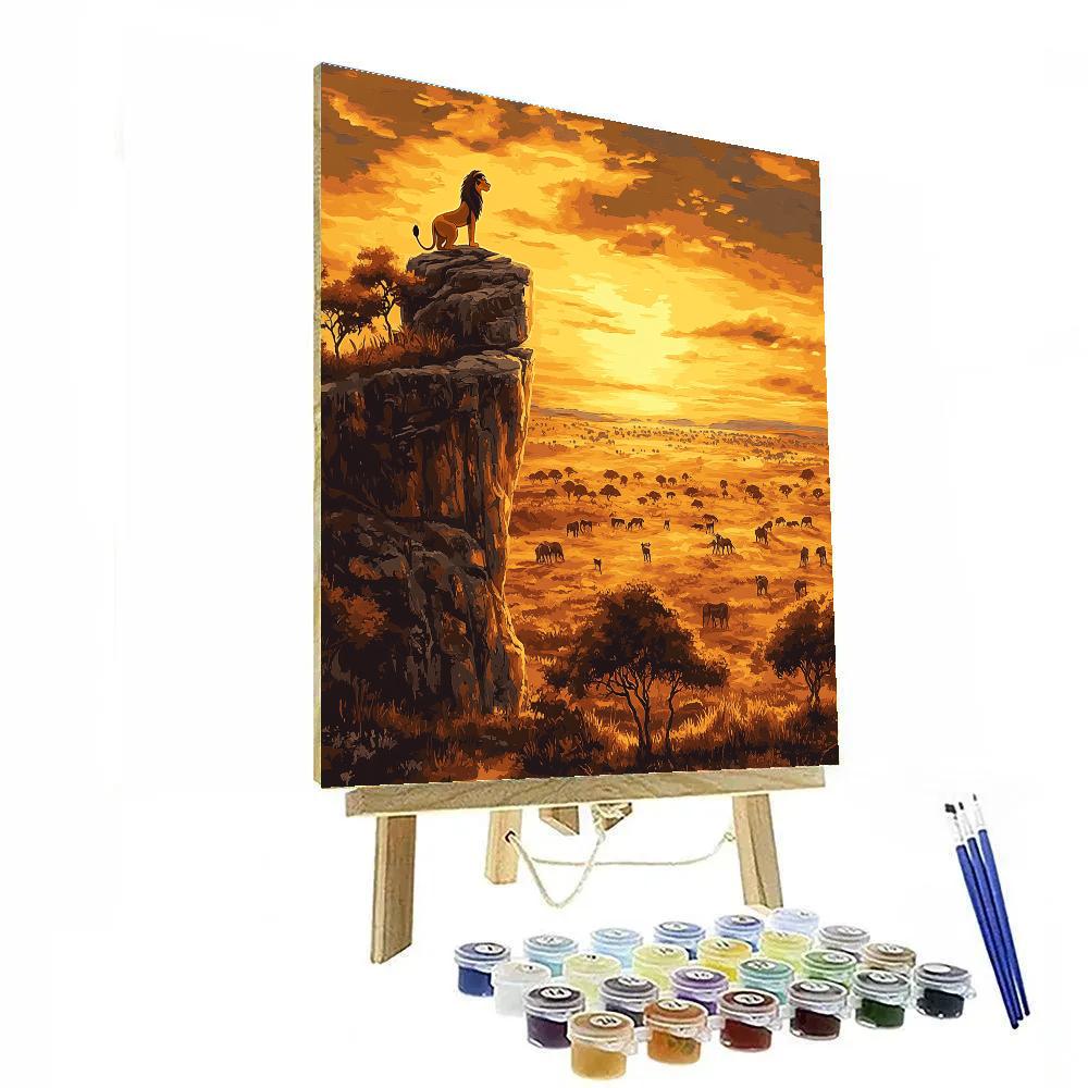Simba’s Pride Rock Watch Paint by numbers art
