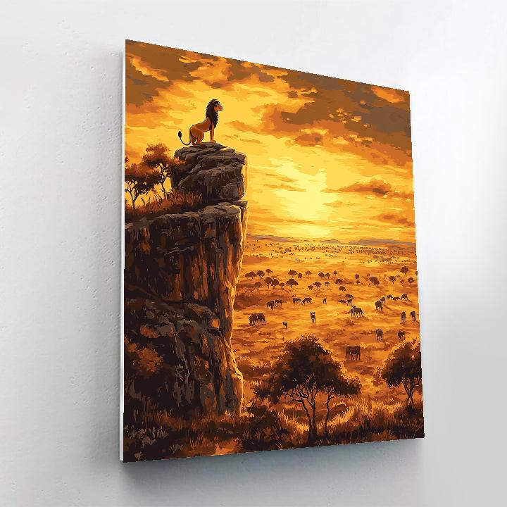 Simba’s Pride Rock Watch Paint by numbers art