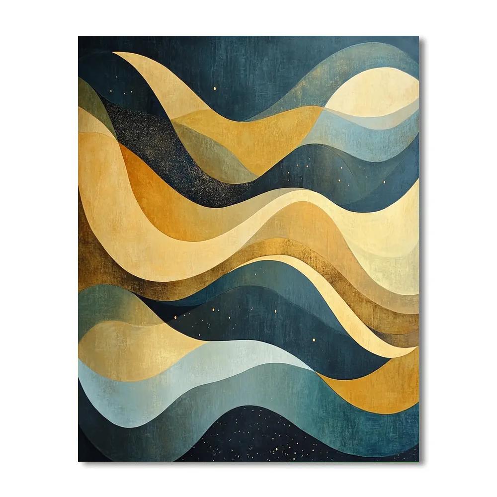 Paul Klee Inspired Abstract Rhythm Paint by numbers art