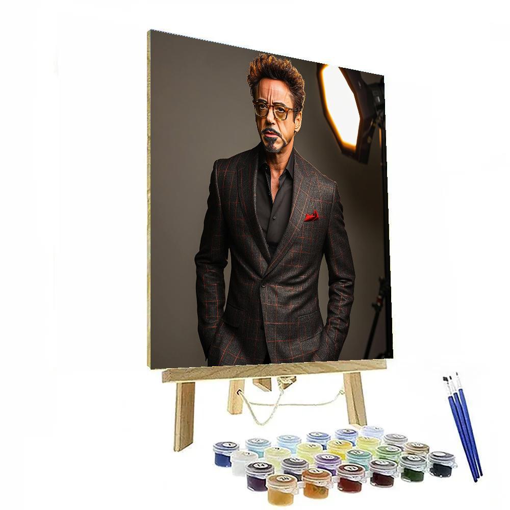 Robert Downey Jr.: Alloyed Genius Of The Iron Mind Painting by numbers kit