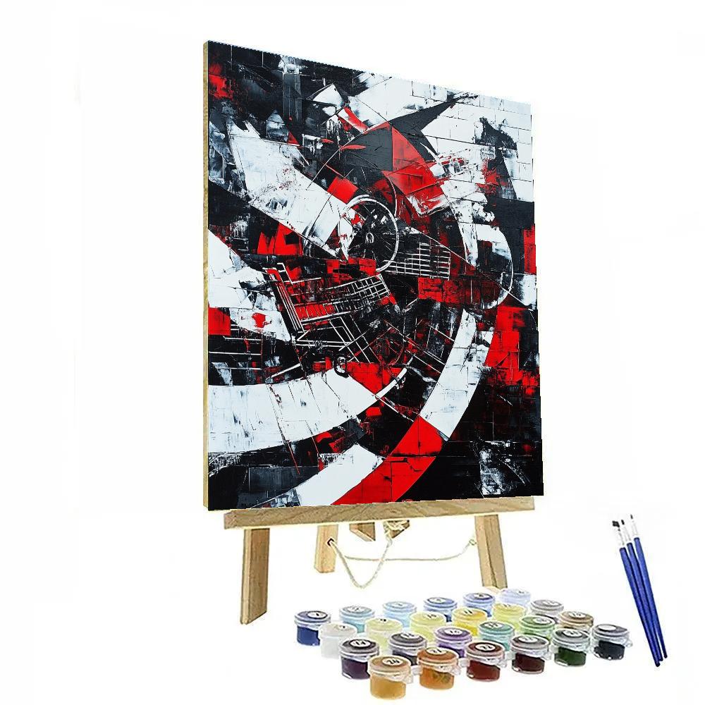 Banksy Inspired Anti-Consumerism Reflection DIY paint by numbers