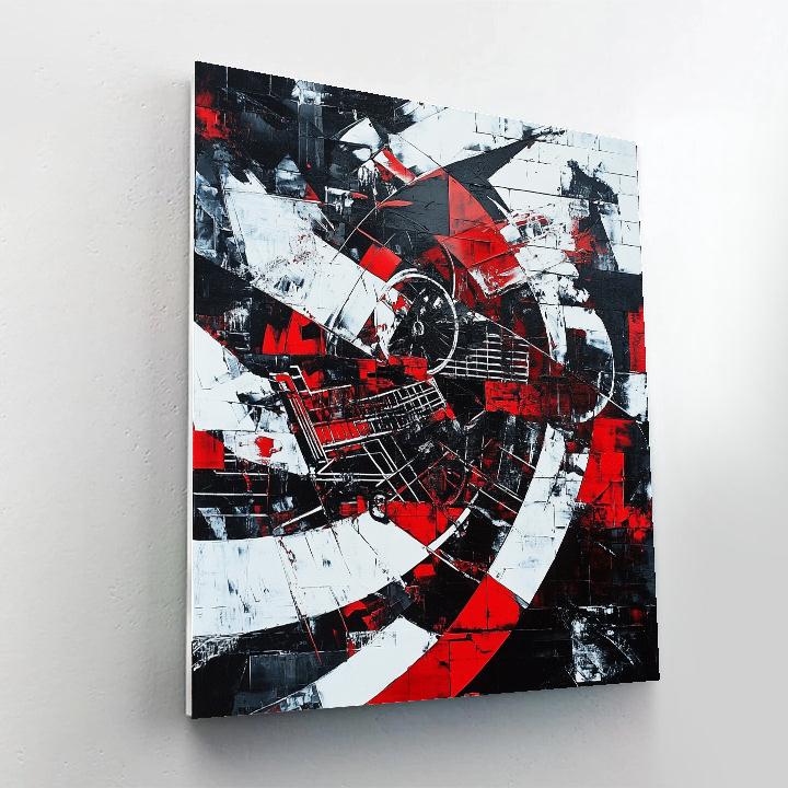 Banksy Inspired Anti-Consumerism Reflection DIY paint by numbers