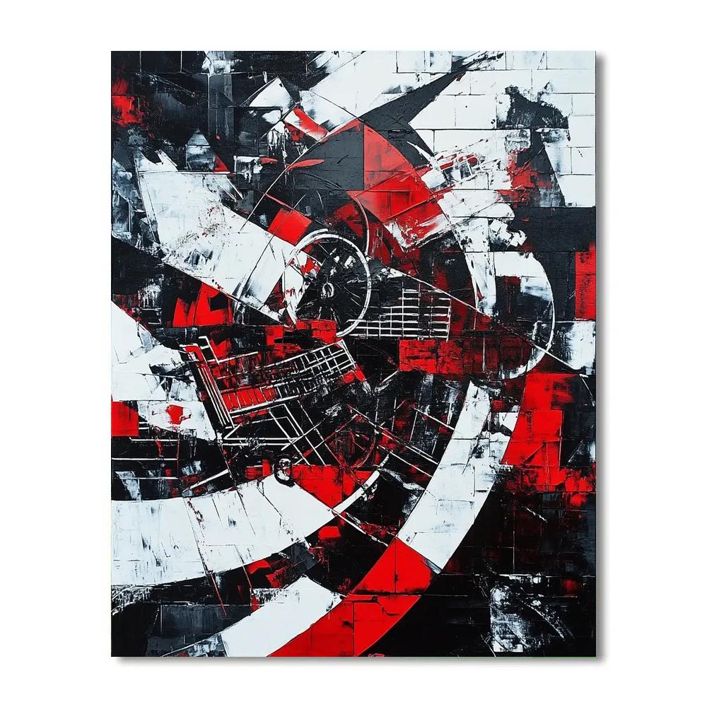 Banksy Inspired Anti-Consumerism Reflection DIY paint by numbers