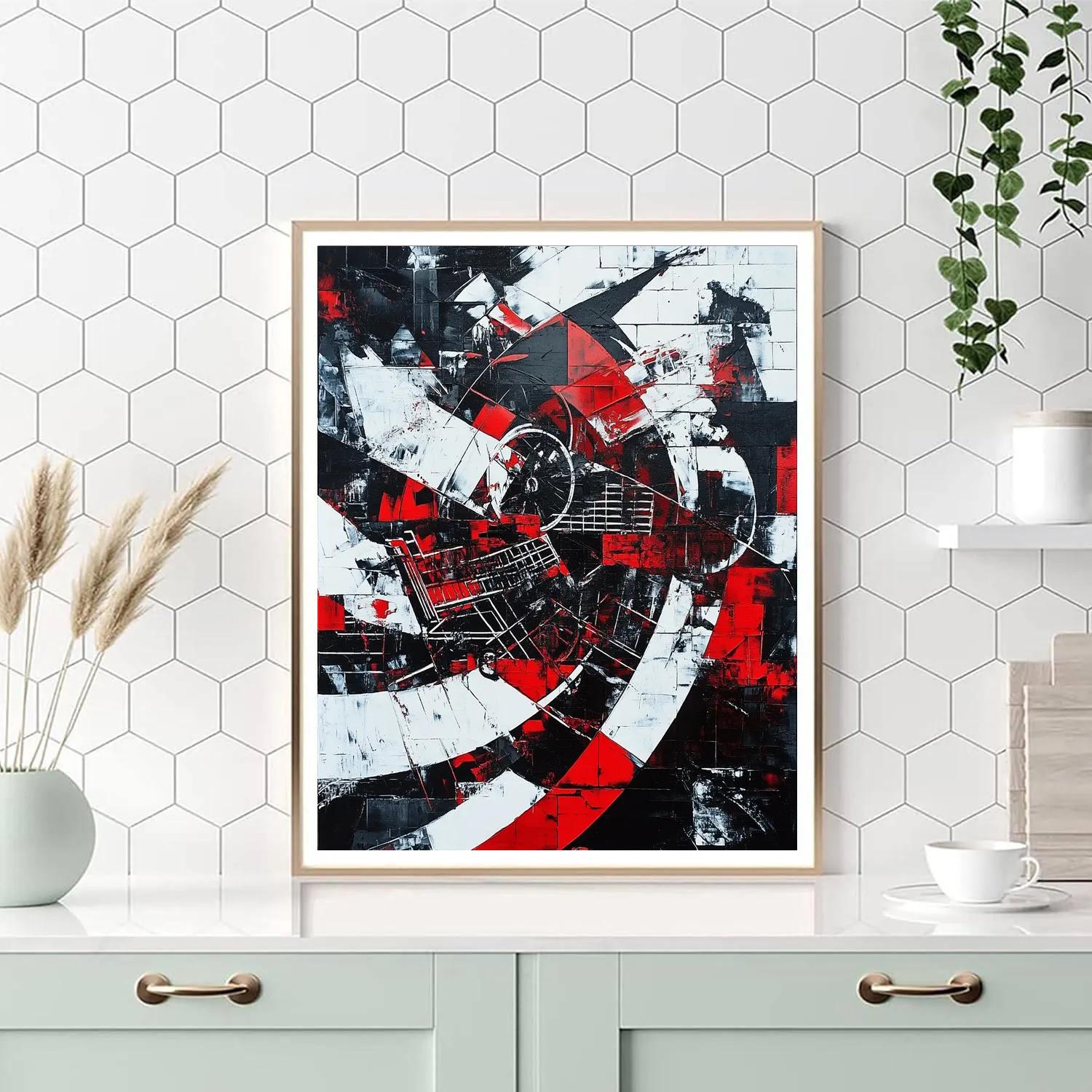 Banksy Inspired Anti-Consumerism Reflection DIY paint by numbers