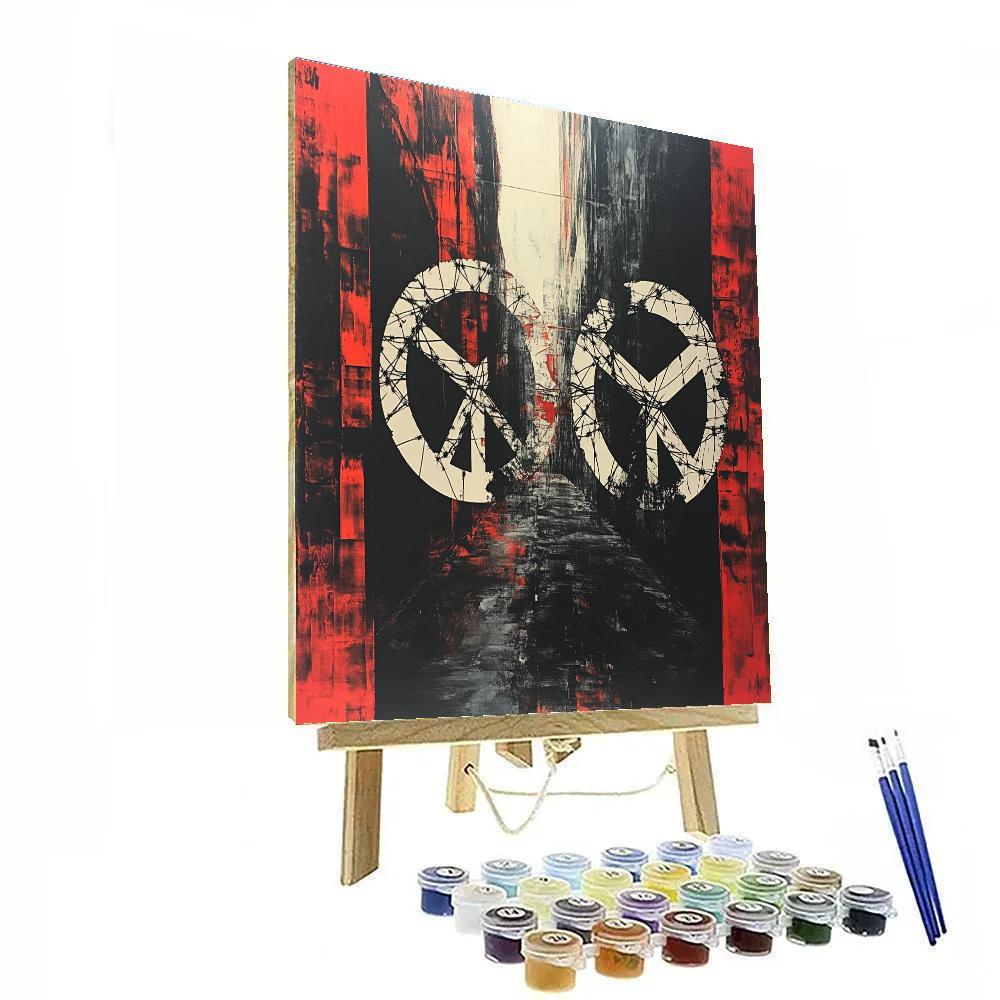Banksy Inspired Anti-War Resonance DIY paint by numbers