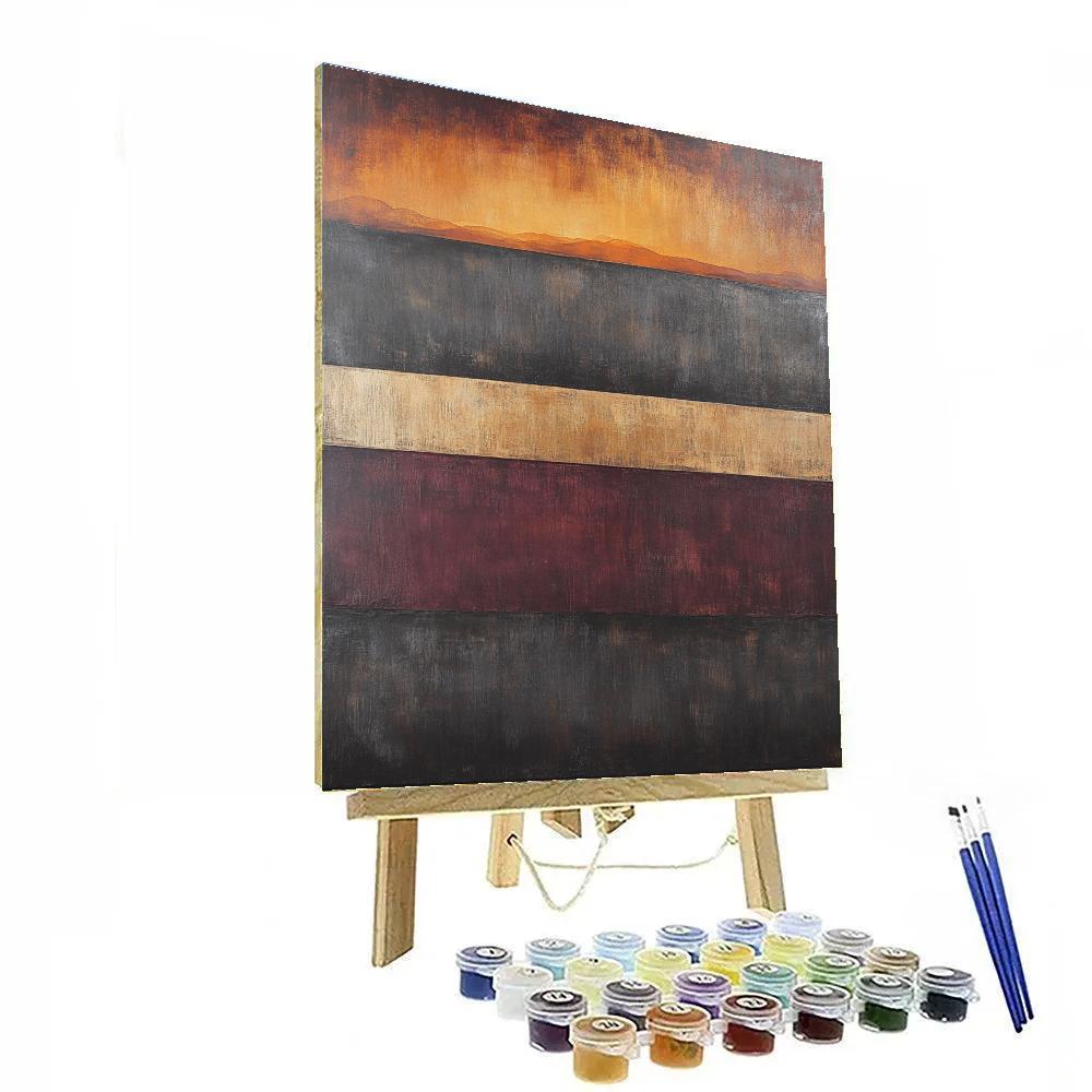 Mark Rothko Inspired Celestial Harmony Of Dusk Painting by numbers kit