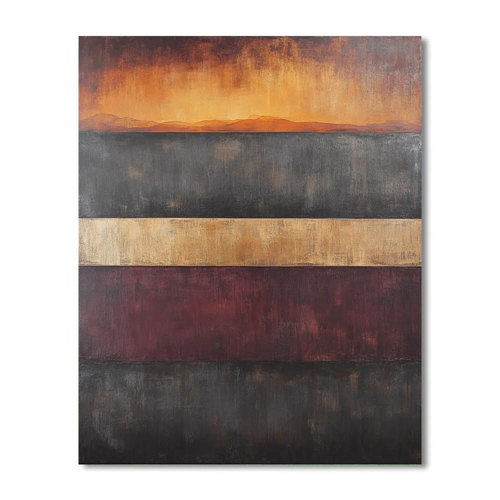 Mark Rothko Inspired Celestial Harmony Of Dusk Painting by numbers kit