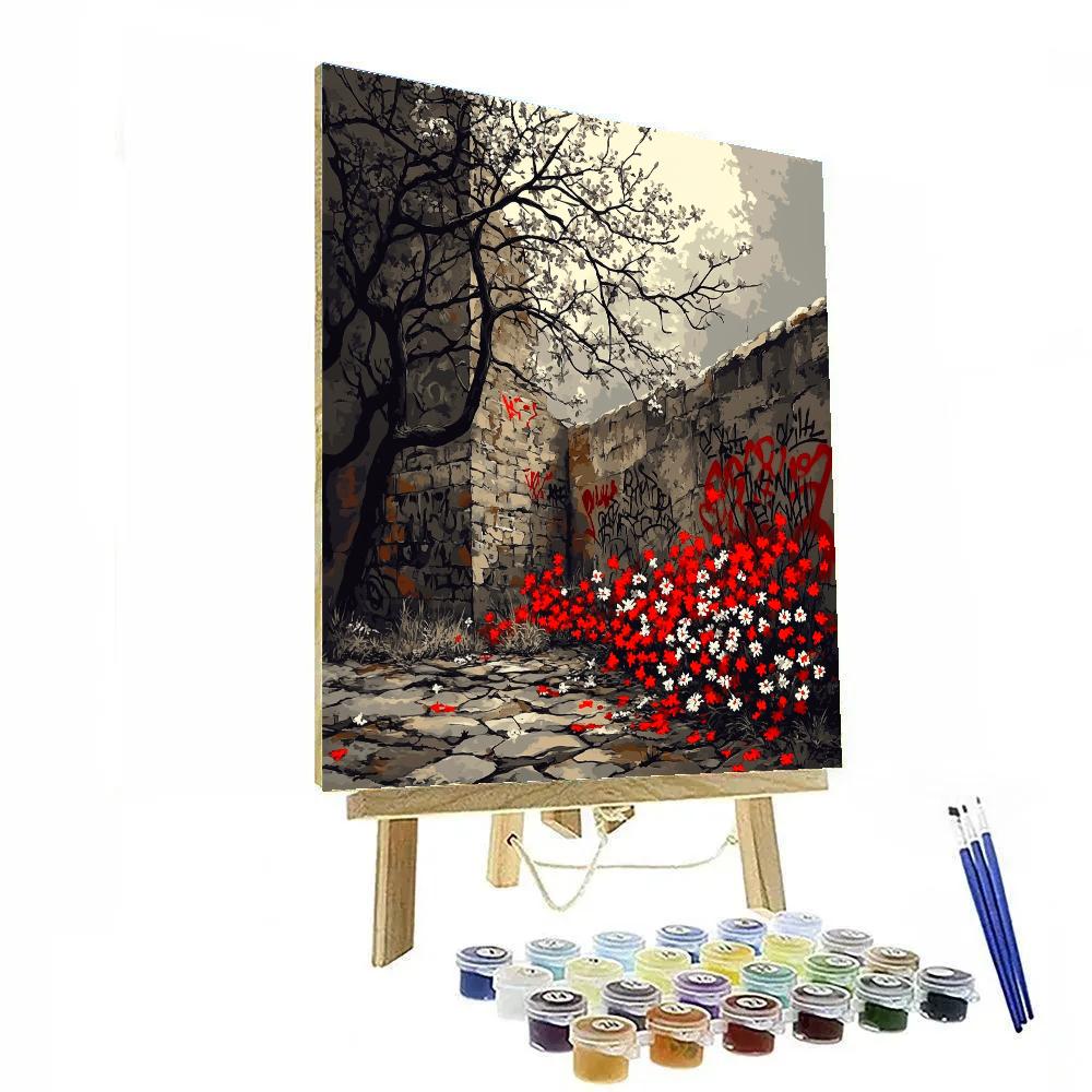Banksy Inspired Natures Disguise paint by numbers