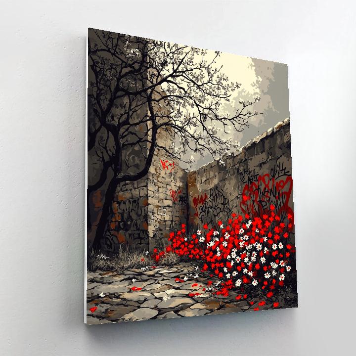 Banksy Inspired Natures Disguise paint by numbers