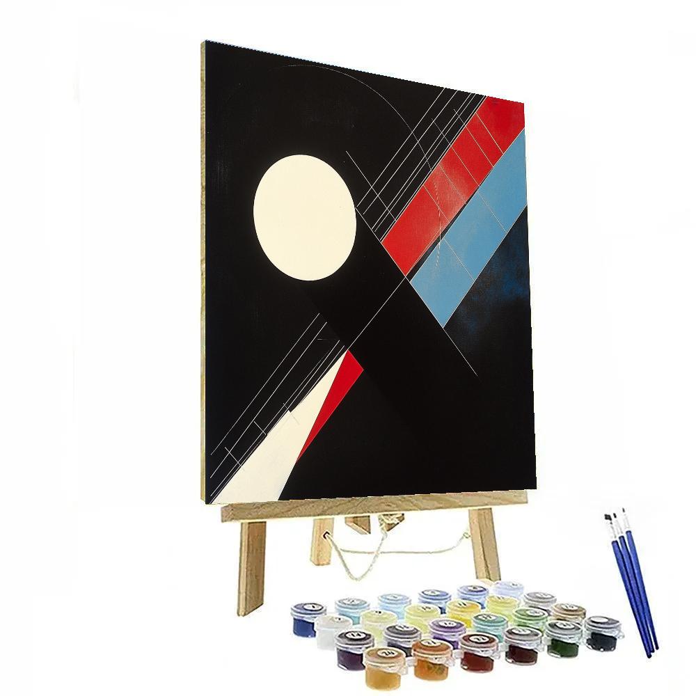 Kazimir Malevich Inspired Orbital Suprematist Grid DIY paint by numbers