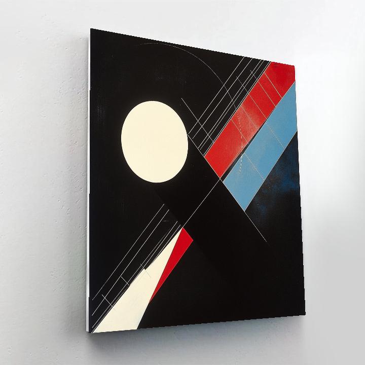 Kazimir Malevich Inspired Orbital Suprematist Grid DIY paint by numbers