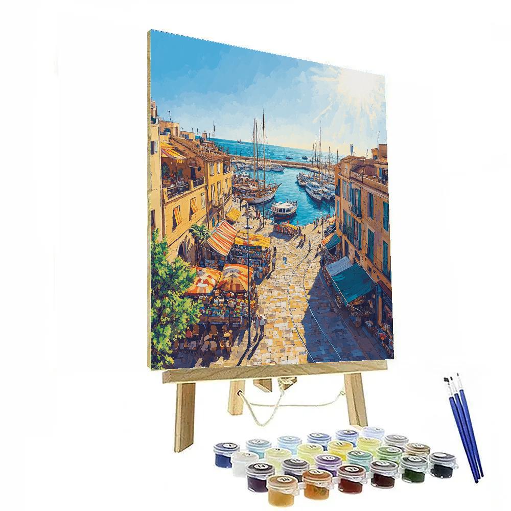 Marseille Old Port Aerial View – Marseille, France painting number kit