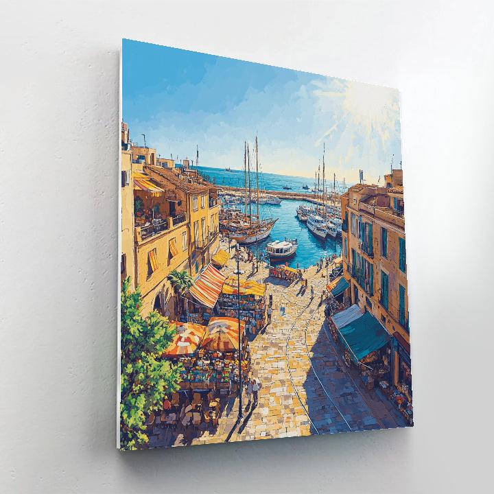 Marseille Old Port Aerial View – Marseille, France painting number kit