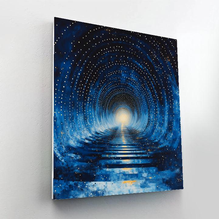 Yayoi Kusama Inspired Nebula Of Dots Number painting