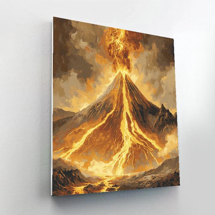 Michelangelo Inspired Volcanic Symphony paint by color