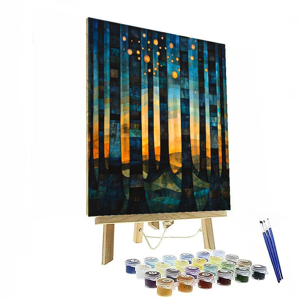 Max Ernst Inspired Cosmic Forest Paint by numbers kits