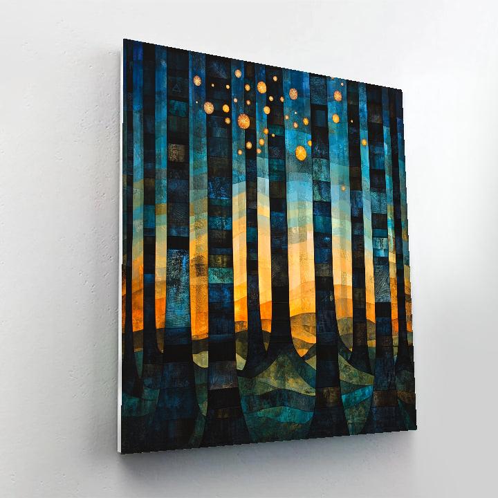 Max Ernst Inspired Cosmic Forest Paint by numbers kits