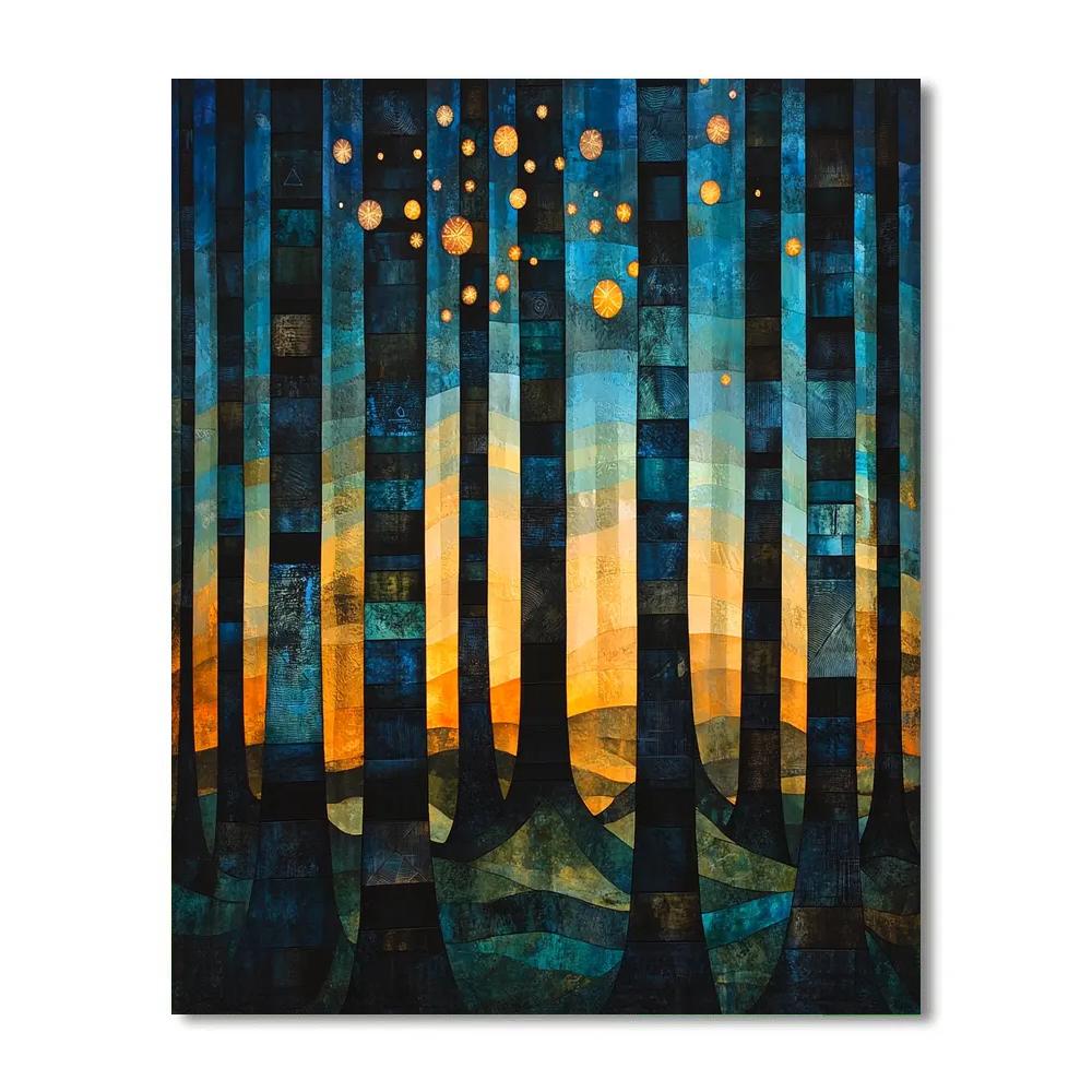 Max Ernst Inspired Cosmic Forest Paint by numbers kits