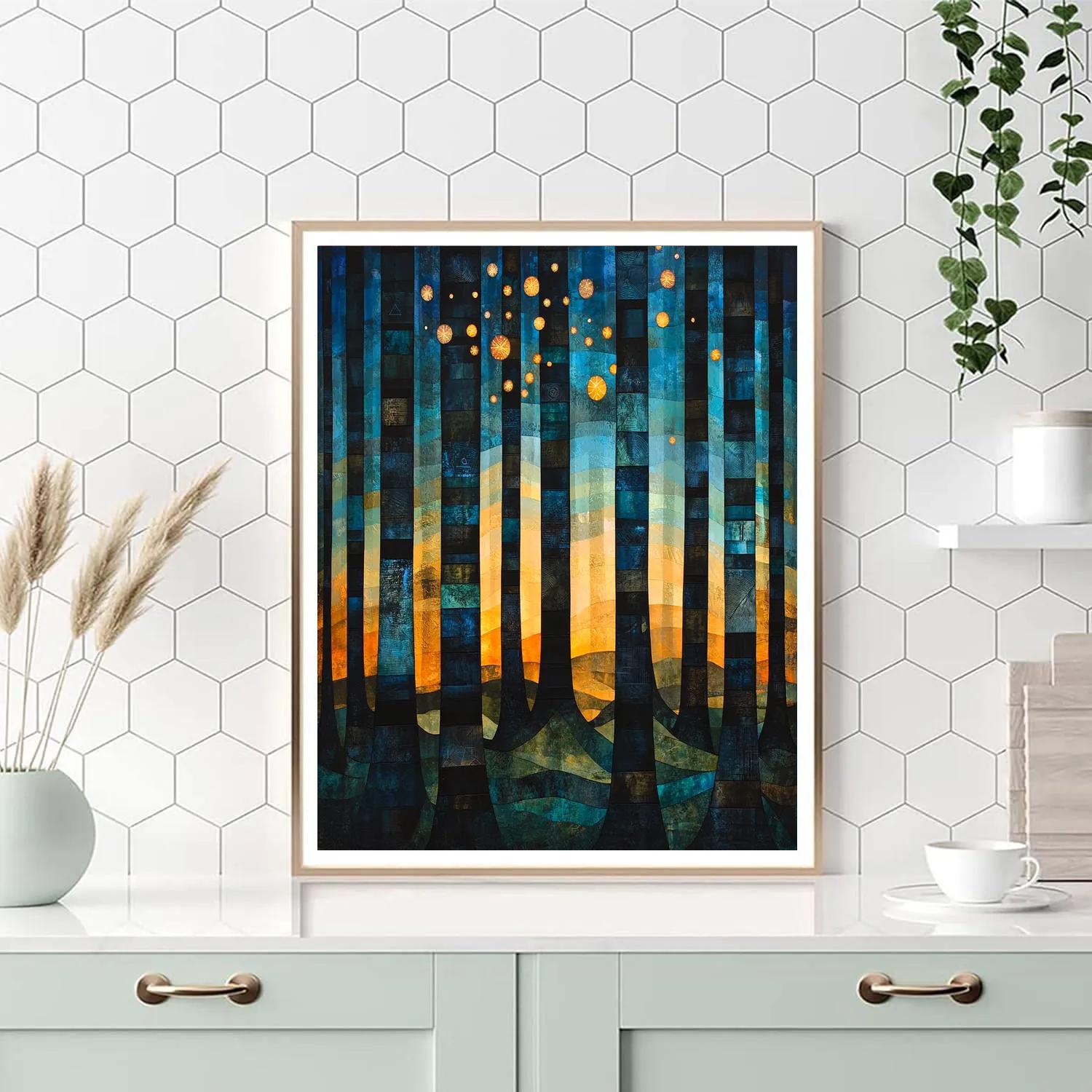 Max Ernst Inspired Cosmic Forest Paint by numbers kits