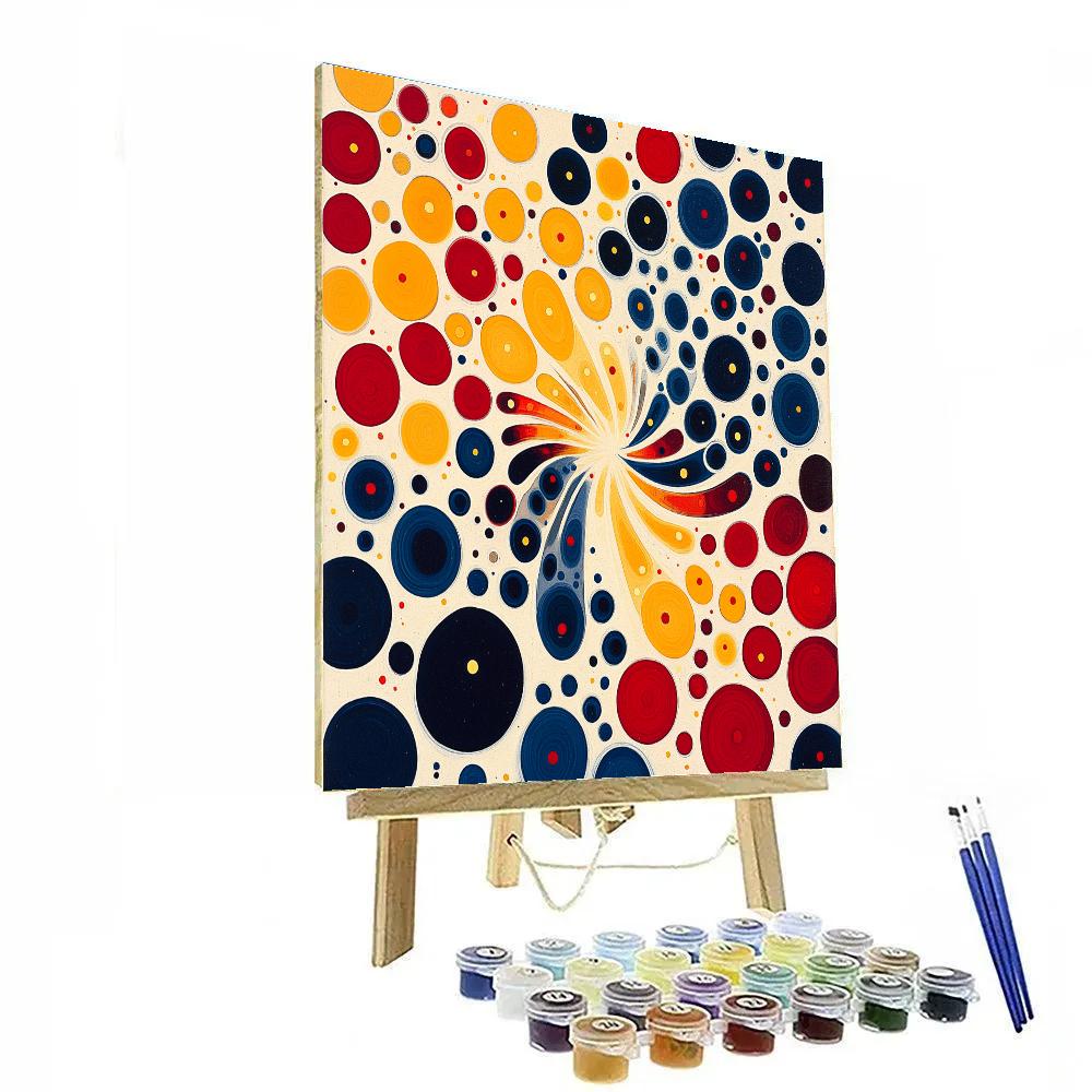 Yayoi Kusama Inspired Cosmic Dots painting number kit