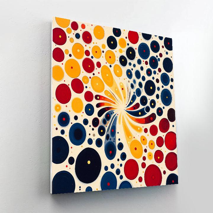Yayoi Kusama Inspired Cosmic Dots painting number kit