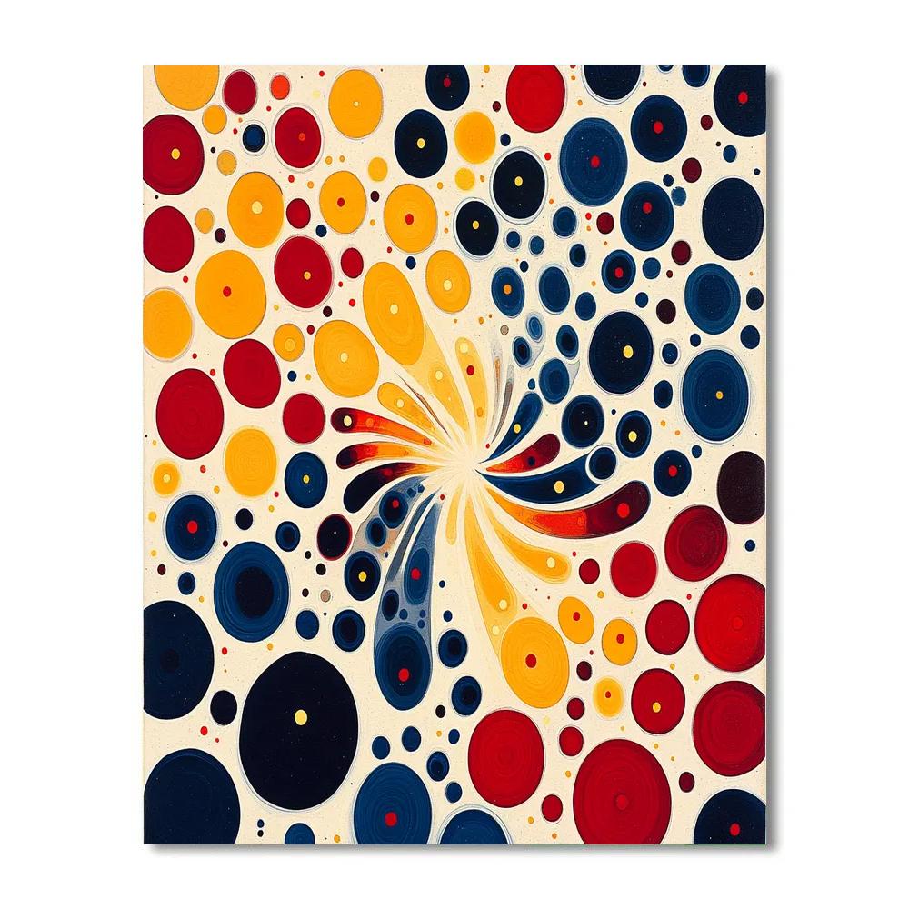 Yayoi Kusama Inspired Cosmic Dots painting number kit