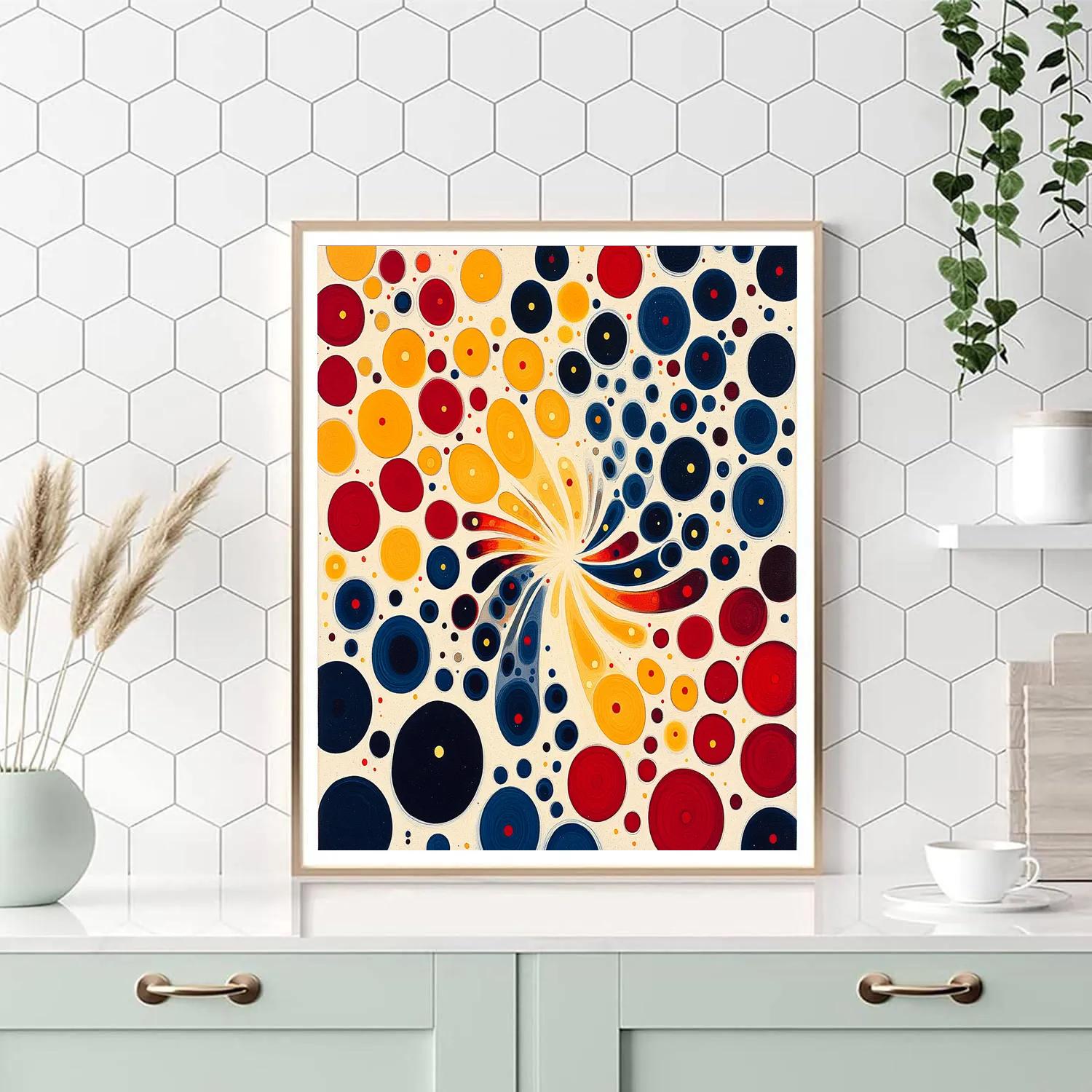 Yayoi Kusama Inspired Cosmic Dots painting number kit