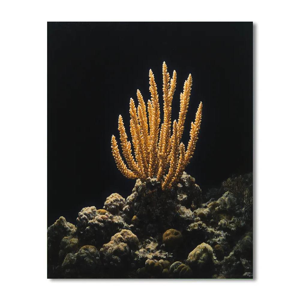Caravaggio Inspired Oceanic Coral paint by number