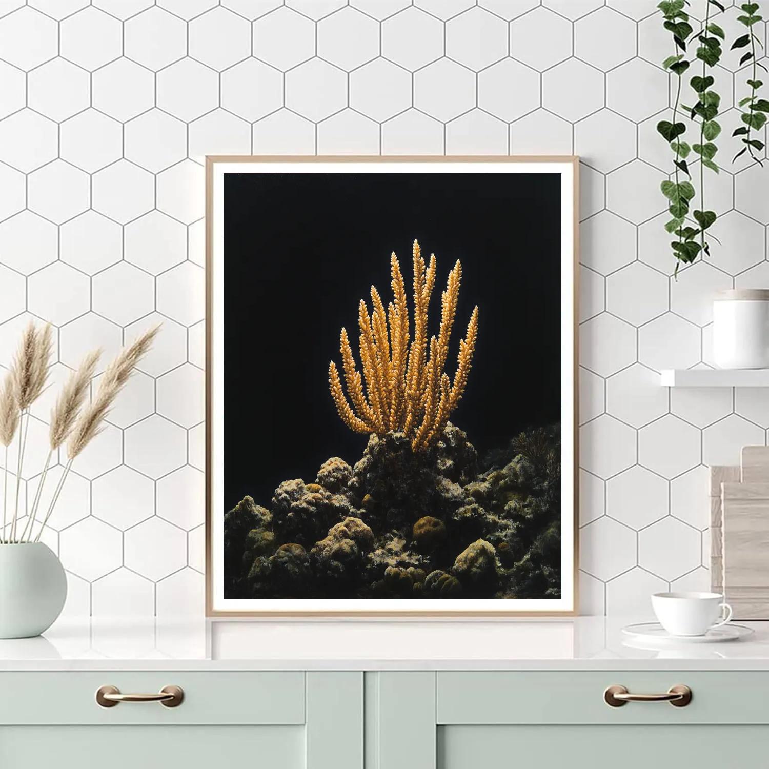 Caravaggio Inspired Oceanic Coral paint by number