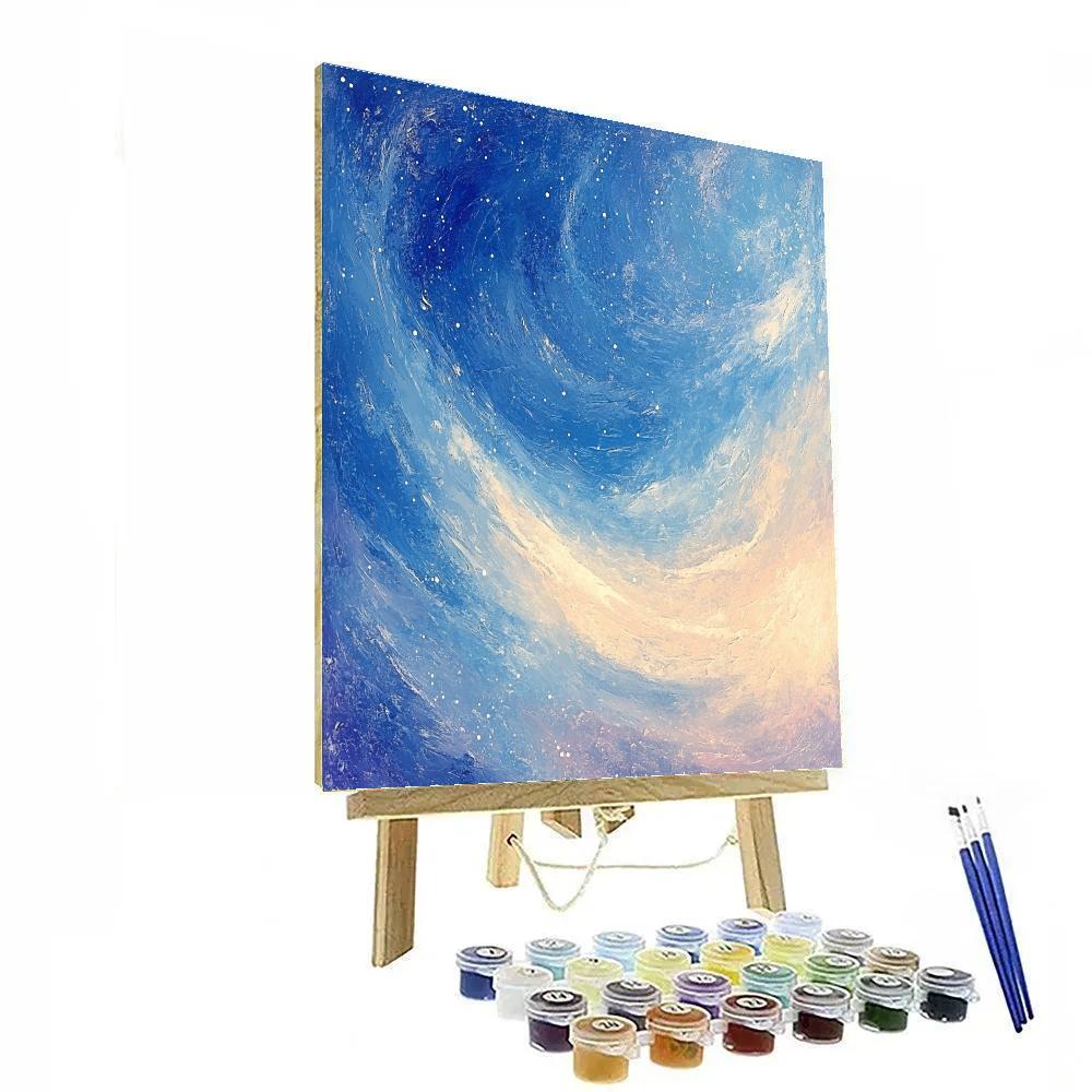 Edgar Degas Inspired Nebula Drift Numbered painting kits