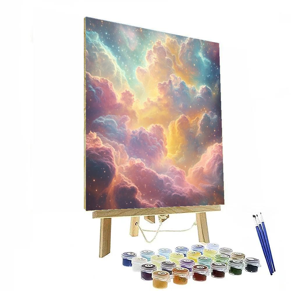 Edgar Degas Inspired Celestial Dance paint by color