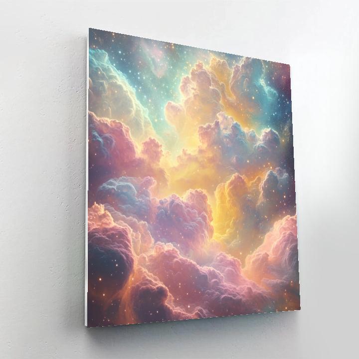 Edgar Degas Inspired Celestial Dance paint by color