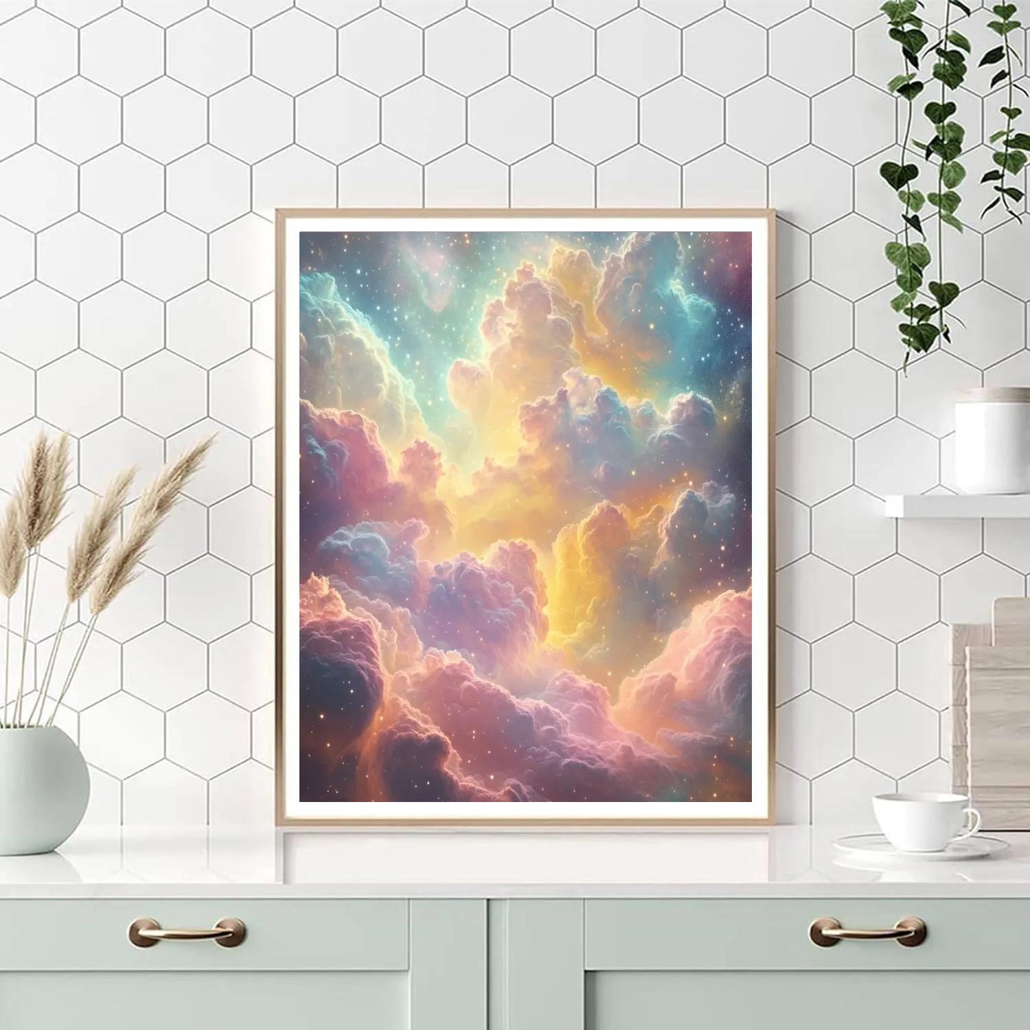 Edgar Degas Inspired Celestial Dance paint by color